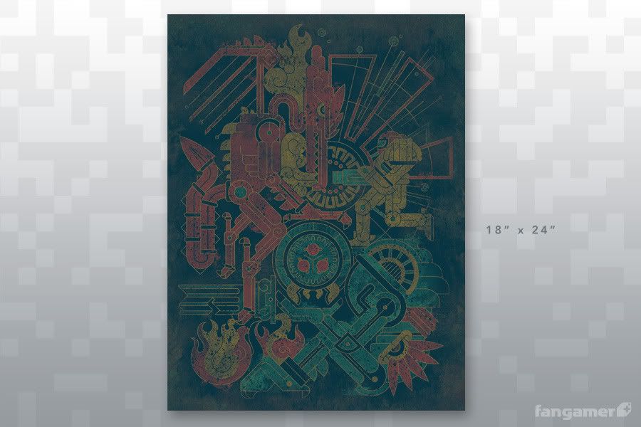 Chozaglyph poster from Fangamer.net