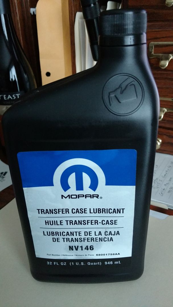 SOLD NV146 Transfer Case Fluid 68001758AA Cherokee SRT8 Forum