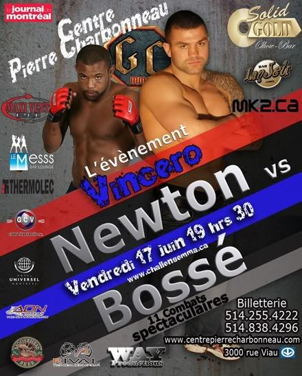 Steve Bossé has a new opponent – Seth Petruzelli Is Out, Emanuel Newton step in