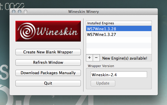 Next, to create a wrapper, that will run the importer, click 'Create New Blank Wrapper'