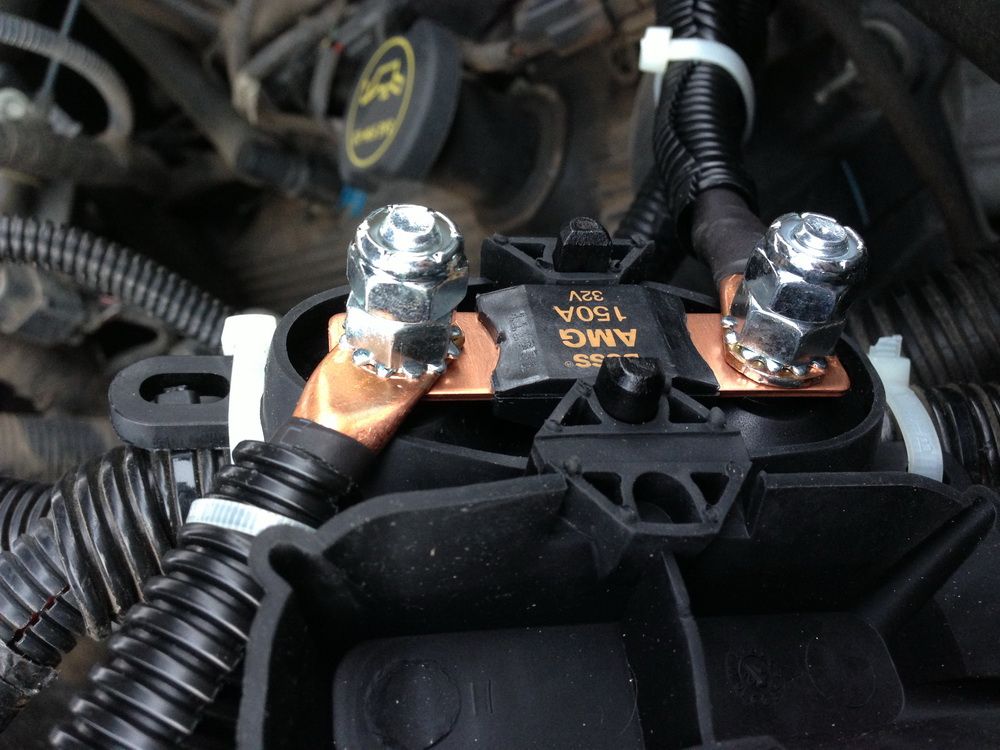 Big three upgrade. Fuse block completley melted down. So what the heck