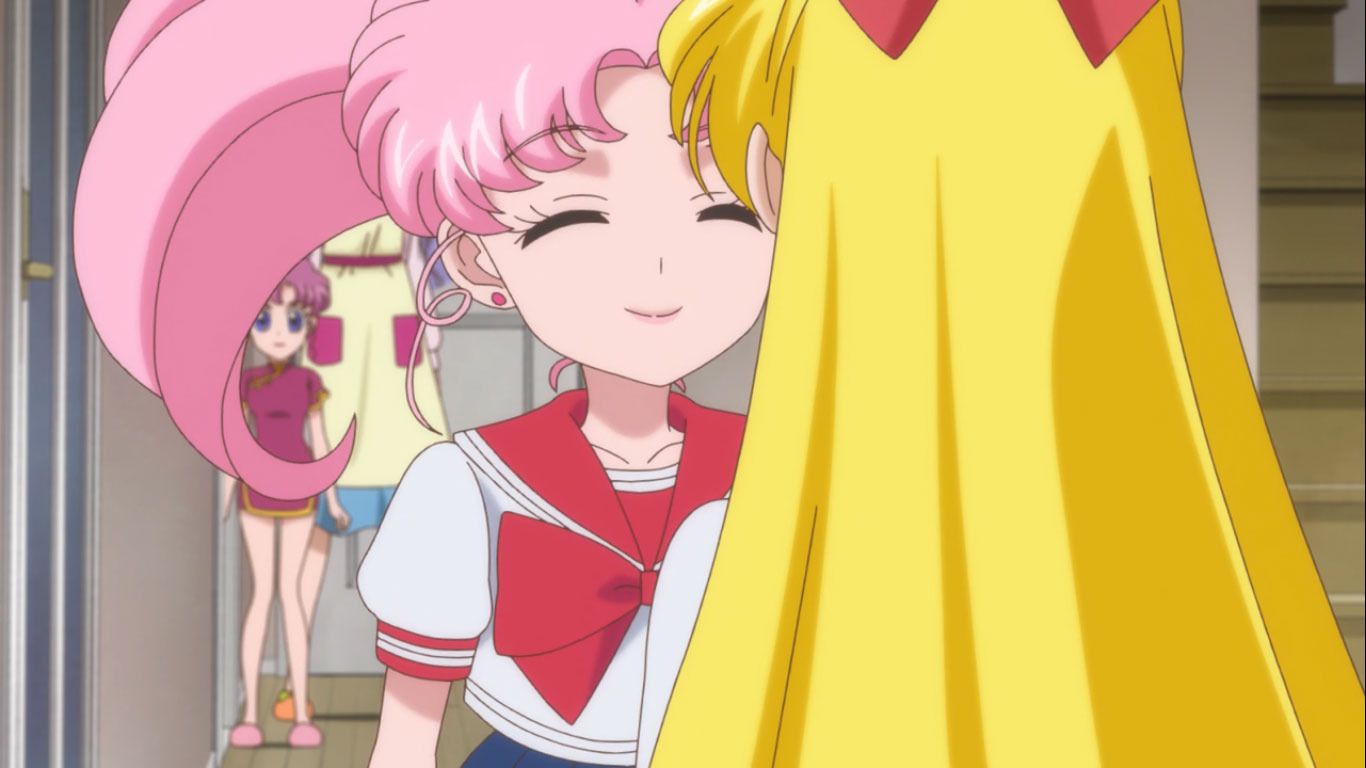sailor moon sitting on moon