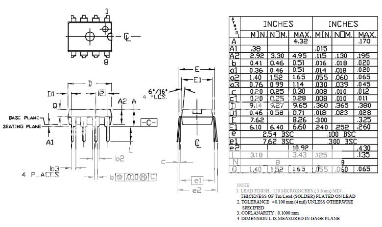 35mω vgs 10v 43mω 58mω vgs 4 5v package dimensions