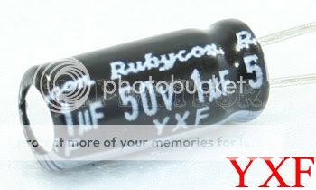 10 PCS RUBYCON Electrolytic Capacitor 1uF 50V 105C  