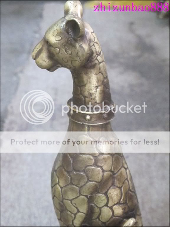 ART Bronze statue true to life Spotted panther leopard  