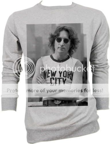 John Lennon NYC Beatles Vtg Retro Sweater Jacket S,M,L  
