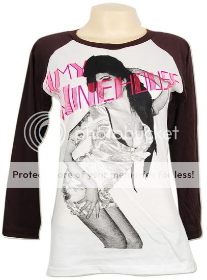 Amy Winehouse UK Retro Vtg CD LS Skinny T Shirt S,M,L  
