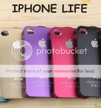 New Metal Backbround iphone 4 4S Hard Cover Back Case  